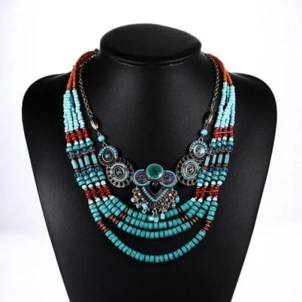 Handmade Colorful Beaded Necklace