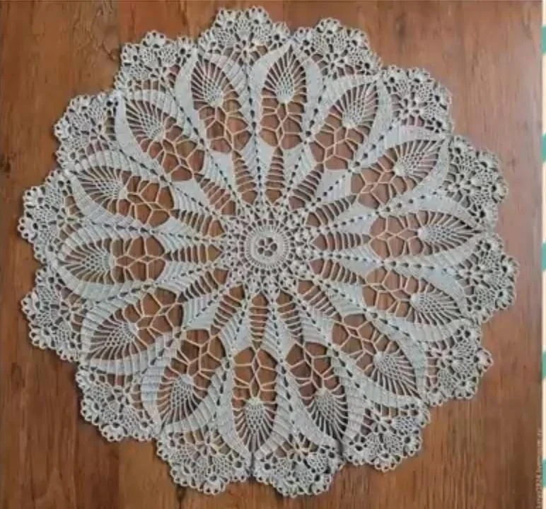 Crochet tablecloth for home