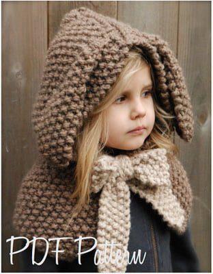 Baby Girls Hat With Scarf